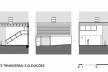 Corte transversal e elevações<br />Imagem do autor do projeto 