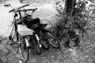 Bicicletas agrupadas próximas ao Museu Judaico. Berlim, Alemanha, julho 2010<br />Foto Francisco Alves 