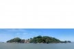 Lado leste da Ilha de Anhatomirim, Governador Celso Ramos SC<br />Foto Victor Hugo Mori 