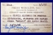 Credencial de jornalista do correpondente do jornal O Estado de S. Paulo, Clovis Glicerio de Freitas [Acervo Naydina Aranha de Freitas]