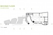 Sede da Fundação Iberê Camargo, planta do 2º pavimento. Arquiteto Álvaro Siza, 2008<br />Desenho escritório 