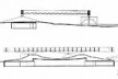 Pavilhão de Osaka, cortes longitudinal e transversal [ARTIGAS, Rosa. Paulo Mendes da Rocha. São Paulo, Cosac & Naify, 2000. p. 76-77]