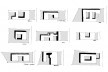 Diagramas das casas Medici (1946), Bernette (1954), Alves (1950), Perez (1957); D’Estefani (1950), Calabi (1945-46), Cremisini (1947), Casas para a construtora (1950), Fontana (1955), Bitencourt II (1959)<br />Marcio Cotrim 