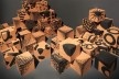 Exposição <i>Vkhutemas: o futuro em construção (1918-2018)</i>, Alfabeto em volumes de Piotr Miitúritch<br />Foto Silvana Romano 