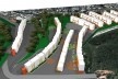 Perspectiva – Implantação em Capão Redondo. Concurso Habitação para Todos. CDHU. Edifícios de 4 pavimentos - Menção honrosa.<br />Autores do projeto  [equipe premiada]