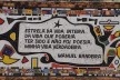 Detalhe do Muro da Escola Estadual Dr. Genésio Cândido Pereira<br />Foto Bianca Siqueira Martins Domingos 