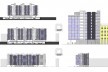 Seccions y alzados del edificio Mediterráneo<br />Elaboración Nicolás Sica Palermo 