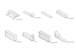 Parklet Padre João Manuel, tipologias de mobiliário. Zoom, Contain It, H2C e Superlimão
