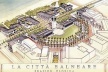 Fig. 20: O projeto de Leon Krier – Ópticos, para a Central Square, ainda não construído, demonstra como será a praça. Observar à esquerda o Dreamland Heights Hotel – segundo prédio formando o conjunto do anfiteatro [Ópticos Design Inc. Image file, 2005]