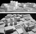 Operação Urbana Diagonal Sul. Plano-Referência de Intervenção e Ordenação Urbanística. Pólo transposição Concórdia: vistas da maquete<br />Imagem do arquivo de SEMPLA/PMSP 