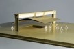 Renovação urbana da "Praça do Patriarca", São Paulo, SP, Brasil, projeto realizado, 1992-2002. Maquete. Cartolina, balsa e acrílico, 15x80x55 cm