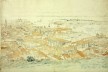 Brasil, Rio de Janeiro, uma das 8 folhas do panorama em 360 graus da cidade do Rio de Janeiro, olhando em direção Nordeste, mai/jun 1826<br />William John Burchell  [Collection Museum Africa, Johannesburg]