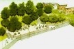 Croqui da praça das lavadeiras<br />Imagem do autor do projeto 