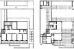 Residência de José Pacheco de Medeiros Filho, plantas do andar superior e do térreo, 1946. Arquiteto Aldary Henrique Toledo [MINDLIN, Henrique E. Arquitetura moderna no Brasil. Rio de Janeiro, Aeroplano, 1999, p. 50]