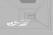 Sala de exposições no 4º pavimento<br />Elaboração Edson Mahfuz 