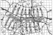 Plano de Londres, MARS, 1938. Plano geral. [BUSQUETS, Joan. Cities X Lines. Cambridge, Nicolodi Editore, Catálogo de exposição Harvard]