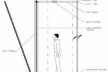 Corte transversal - detalhe dos elementos triangulares móveis
  	  	 <br />Imagem dos autores do projeto 