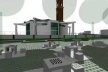 Praça, vista da área de jogos<br />Imagem dos autores do projeto 