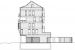 Fachada lateral<br />Desenho escritório 