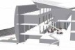 Maquete eletrônica - corte transversal<br />Imagem dos autores do projeto 