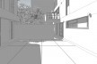Casas Jaoul, vista externa do edifício, Neully-sur-Seine, Paris, França, 1951-56. Arquiteto Le Corbusier<br />Modelo tridimensional Lucas Kirchner / Imagem Edson Mahfuz 