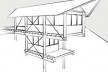 Perspectiva da face oeste<br />Imagem dos autores do projeto 