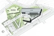 Centro de Referência em Empreendedorismo do Sebrae-MG, implantação, 2º lugar. Arquiteto Francisco Spadoni, 2008<br />Desenho escritório 