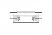 Saint Catherine’s College, corte transversal da biblioteca, Oxford, Inglaterra, 1959-1964, arquiteto Arne Jacobsen<br />Modelo tridimensional de Edson Mahfuz e Ana Karina Christ 
