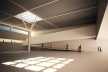 Concurso Internacional para Projeto Arquitetônico do Museu Exploratório de Ciências da Unicamp, vista interna da exposição temporária, menção honrosa. Arquitetos Fábio Boretti, Bernardo Telles e Luis Alexandre Pereira Pinto, 2009<br />Imagem equipe 