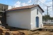 Capela já remodelada, com a escavação à mostra<br />Foto Victor Hugo Mori 
