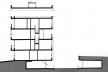 Robin Hood Gardens, corte esquemático, Londres, Inglaterra, 1969-1972. Arquitetos Alison y Peter Smithson<br />Imagem divulgação 