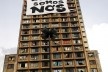 Faixa Zumbi Somos Nós do coletivo Frente 3 de Fevereiro na Ocupação Prestes Maia em São Paulo<br />Foto Julia Valiengo 