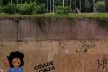 Grafitte e skatista na Praça Roosevelt<br />Foto Abilio Guerra 