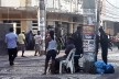 Cadeiras na rua de pedestres, centro de Aracaju, detalhe<br />Foto César Henriques Matos e Silva, 2006 
