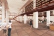 Concurso Anexo da Biblioteca Nacional, perspectiva, Rio de Janeiro, 2º lugar, arquitetos Eduardo de Almeida, Helena Ayoub, Cesar Shundi Iwamizu<br />Imagem divulgação 