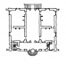 Planta baixa de sala central, de Serlio, 6o livro.  [Mira Nan Rosenfeld, Sebastiano Serlio on domestic architecture.]