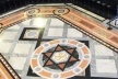 Piso decorado da Bolsa do Cefé em Santos<br />Foto Flávio Magalhães 