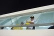 Ex-presidente Lula no novo camarote do Estadio.Effect Arquitetura e Gerenciamento de Projetos, Estádio 1º. De Maio, São Bernardo do Campo- SP.<br />Effect Arquitetura e Gerenciamento de Projetos 