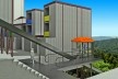 Projeto alternativo para o programa “Minha Casa, Minha Vida”, simulação em computação gráfica. Arquiteto João Filgueiras Lima, Lelé<br />Imagem divulgação 