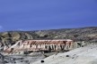 A história da paisagem, contada através das camadas de subsolo e suas cores. Bosque Petrificado, Sarmiento, Estado de Chubut, Argentina<br />Foto Diana Souza 