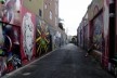 Galeria a céu aberto, Mission District. Apesar dos temas libertários e revolucionários, a maior parte dos murais não sofre depredações nem pichações<br />Foto Maria Carolina Maziviero, 05/04/2014 