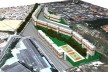 Perspectiva – Implantação em Taboão da Serra. Concurso Habitação para Todos. CDHU. Edifícios de 4 pavimentos - Menção honrosa.<br />Autores do projeto  [equipe premiada]