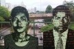 Obra de arte na estação Sumaré de Metrô<br />Foto Abilio Guerra 
