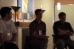 André Costa, Marcelo Grabowsky (diretor do filme) e Reinaldo Cardenuto em debate após a projeção do documentário “Testemunha 4”, Move Cine Arte 2012, Monte Verde<br />Foto Helena Guerra 