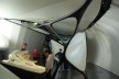 Interior do Mobil Art. Teia expositora<br />foto Silvia Zakia 