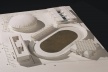 Maquete com Átrio frontal<br />Foto de Nelson Kon 