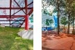 Parque Sabesp Butantã, detalhe da estrutura do mirante. Levisky arquitetos estratégia urbana<br />Foto Ana Mello 