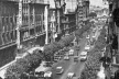 Buenos Aires, Avenida de Mayo. Vista en el pasado. Tarjetas Postales en archivo M.I.P.R. Reproducción parcial en blanco y negro con fines estrictamente culturales.