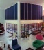 Residência Nanzita Salgado, sala de estar e jardim de inverno, Cataguases MG. Arquiteto Francisco Bolonha, 1958<br />Foto Pedro Lobo  [IPHAN-BH]