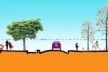 Áreas alagáveis do Parque Sapucaí<br />Imagem dos autores do projeto 